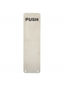 FPP1302SSS - Carlisle Brass Eurospec Finger Plate 300 x 75mm &lpar;Push&rpar; Satin Stainless Steel
