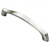 FTD2080BSN - Carlisle Brass Fingertip Design Chunky Arched Grip Handle (160mm c/c) 194mm Satin Nickel