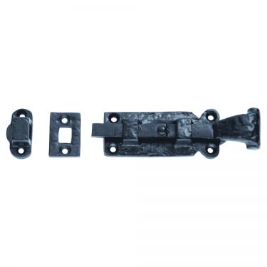Click Here To Enlarge This Photo Of LF5530A - Carlisle Brass Ludlow Foundries Straight Door Bolt 110mm Antique Black