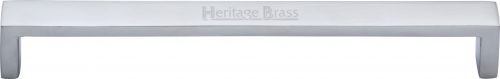 Click Here To Enlarge This Photo Of C4520 203-SC Heritage Brass Cabinet Pull Wide Metro Design 203mm ctc Satin Chrome Finish