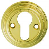 DK1 - Carlisle Brass Delamain Euro Profile Escutcheon Polished Brass