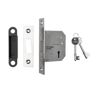 LDE5325NP - Carlisle Brass Eurospec 3 Lever Contract Deadlock 64mm Nickel Plated
