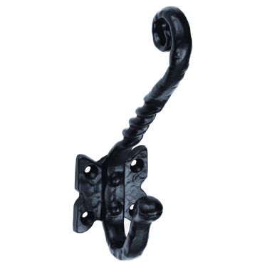 Click Here To Enlarge This Photo Of LF5526 - Carlisle Brass Ludlow Foundries Hat & Coat Hook Antique Black