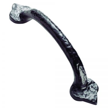 Click Here To Enlarge This Photo Of FTD1068BBA - Carlisle Brass Fingertip Design Hammered Fleur De Lys Handle (102mm c/c) 151mm Black Antique