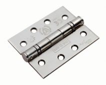 HIN1433/13BSS - Carlisle Brass Eurospec 102mm x 76mm x 3mm Grade 13 Ball Bearing Hinges (120kg) Polished Stainless Steel