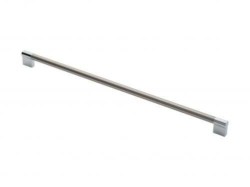 Click Here To Enlarge This Photo Of FTD470JSNCP - Carlisle Brass Fingertip Design 13mm Keyhole Handle (448mm c/c) 260mm Satin Nickel/Polished Chrome