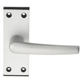SAA61 - Carlisle Brass Eurospec Aluminium 'Mial' Lever on Backplate Latch