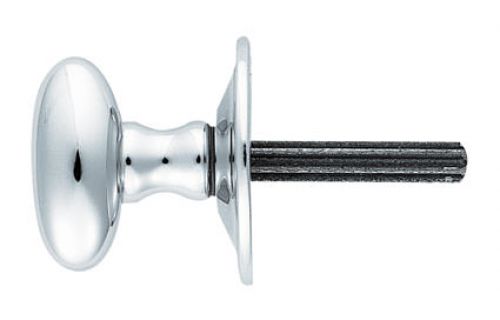 Click Here To Enlarge This Photo Of AA33CP - Carlisle Brass Thumbturn to suit Rackbolt (Oval) Hardened Steel Spline Spindle Polished Chrome
