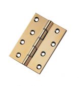 HDSW2 - Carlisle Brass Double Steel Washered Butt Hinges 102mm x 67mm x 2.2mm Polished Lacquered