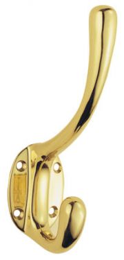 Click Here To Enlarge This Photo Of AQ25 - Carlisle Brass Heavy Architectural Quality Hat & Coat Hook Polished Brass