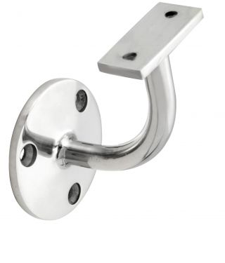 Click Here To Enlarge This Photo Of AA84CP - Carlisle Brass Handrail Bracket (Heavyweight) 64mm Polished Chrome