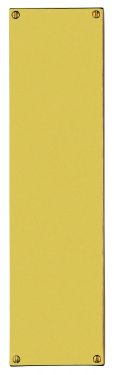 Click Here To Enlarge This Photo Of M39F - Carlisle Brass Victorian Finger Plate (Flat Sheet) 305 x 76mm Polished Brass