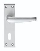 SAA60 - Carlisle Brass Eurospec Aluminium 'Mial' Lever on Lock Backplate