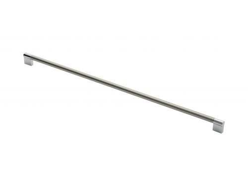 Click Here To Enlarge This Photo Of FTD470LSNCP - Carlisle Brass Fingertip Design 13mm Keyhole Handle (576mm c/c) 588mm Satin Nickel/Polished Chrome