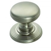 DK49BSN - Carlisle Brass Delamain Ringed Knob 28mm Satin Nickel