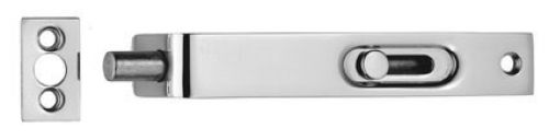 Click Here To Enlarge This Photo Of AA79CP - Carlisle Brass Flush Bolt (Sunk Slide) 102mm Polished Chrome