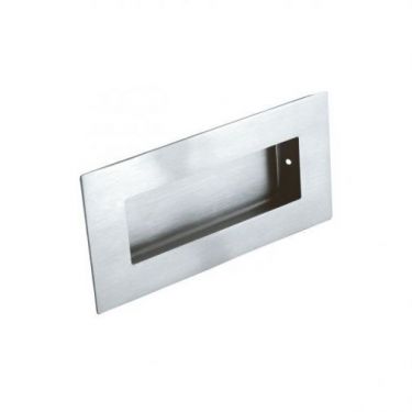 Click Here To Enlarge This Photo Of FPH1000BSS - Carlisle Brass Eurospec Rectangular Flush Pull 100mm x 50mm Polished Stainless Steel