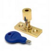 WF17 - Carlisle Brass Locking Casement Stay Pin 40 x 15mm Polished Brass