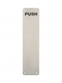 FPP1352SSS - Carlisle Brass Eurospec Finger Plate 350 x 75mm &lpar;Push&rpar; Satin Stainless Steel