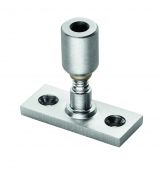 WF17SC - Carlisle Brass Locking Casement Stay Pin 40 x 15mm Satin Chrome