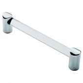 FTD685BACC - Carlisle Brass Fingertip Design 16mm Clear Acrylic Bar Handle (128mm c/c) 148mm Clear Acrylic