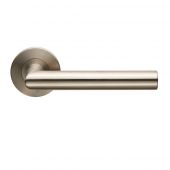 CSL1192/6SSS - Carlisle Brass Eurospec 19mm Mitred Lever on 6mm Slim Round Rose (G304) Satin Stainless Steel