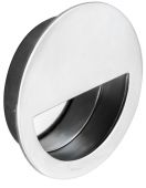 FPH1004BSS - Carlisle Brass Eurospec Circular Flush Pull 89mm Dia.(Semi Circular Inset) Polished Stainless Steel
