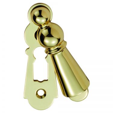 Click Here To Enlarge This Photo Of DK4 - Carlisle Brass Delamain Large Covered Escutcheon Polished Brass