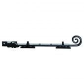 LF5541A - Carlisle Brass Ludlow Foundries Curly Tail Casement Stay 200mm Black Antique