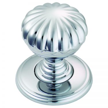 Click Here To Enlarge This Photo Of DK48CCP - Carlisle Brass Delamain Flower Knob 32mm Polished Chrome