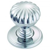 DK48CCP - Carlisle Brass Delamain Flower Knob 32mm Polished Chrome