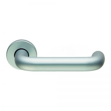 Click Here To Enlarge This Photo Of LRS4001SAA - Carlisle Brass Eurospec 19mm Dia Safety Lever on Rose - Satin Anodised Aluminium