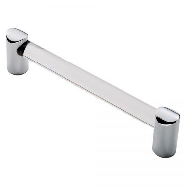 Click Here To Enlarge This Photo Of FTD685CACC - Carlisle Brass Fingertip Design 16mm Clear Acrylic Bar Handle (160mm c/c) 180mm Clear Acrylic