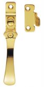 V1005LCK - Carlisle Brass Victorian Casement Fastener (Wedge Pattern - Lockable) Polished Brass