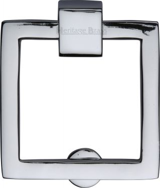 Click Here To Enlarge This Photo Of C6311-PC Heritage Brass Square Drop Pull Polished Chrome Finish