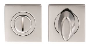 SZM004SQCP - Carlisle Brass Serozzetta Turn & Release on Square Rose (Concealed Fix) Polished Chrome