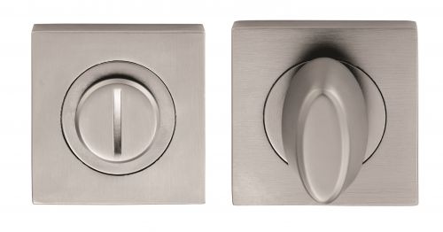 Click Here To Enlarge This Photo Of SZM004SQSC - Carlisle Brass Serozzetta Turn & Release on Square Rose (Concealed Fix) Satin Chrome