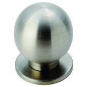 FTD425BSS - Carlisle Brass Fingertip Design Stainless Steel Ball Knob 30mm Satin Stainless Steel