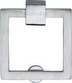 C6311-SC Heritage Brass Square Drop Pull Satin Chrome Finish
