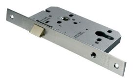 DLE7255NLSSS - Carlisle Brass Eurospec Contract Din Euro Nightlatch 55mm Satin Stainless Steel