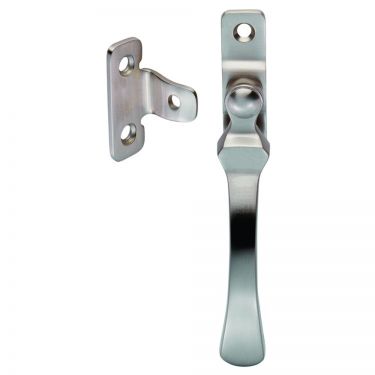 Click Here To Enlarge This Photo Of V1005LCKSN - Carlisle Brass Victorian Casement Fastener (Wedge Pattern - Lockable) Satin Nickel