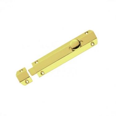 Click Here To Enlarge This Photo Of AQ82 - Carlisle Brass Flat Surface Bolt 150mm Polished Brass