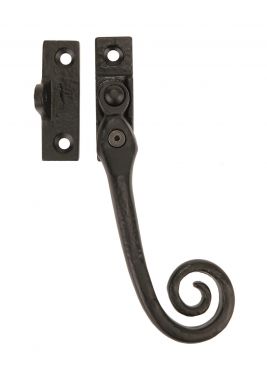 Click Here To Enlarge This Photo Of LF1006RH - Carlisle Brass Ludlow Foundries Locking Casement Fastener c/w Key - Right Hand Black Antique