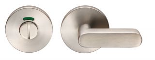 CST1028SSS - Carlisle Brass Eurospec Stainless Steel Large WC Thumbturn & Coin Release c/w Spare Non Indicator Rose Satin Stainless Steel