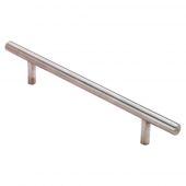 FTD410BSS - Carlisle Brass Fingertip Design 10mm Stainless Steel T-Bar Handle (128mm c/c) 178mm Satin Stainless Steel