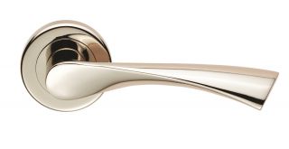 SZR020PN - Carlisle Brass Serozzetta 'Venti' Lever on Rose Polished Nickel