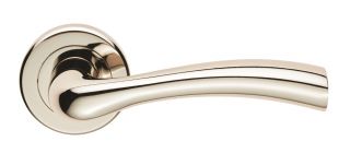 SZR050PN - Carlisle Brass Serozzetta 'Cinquanta' Lever on Rose Polished Nickel