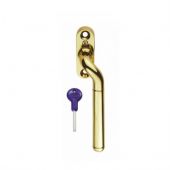V1008RH - Carlisle Brass Cranked Locking Espag. Handle (Right Hand) Polished Brass