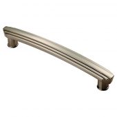 ADR502CSN - Carlisle Brass Fingertip Design Art Deco Handle (160mm c/c) 190mm Satin Nickel
