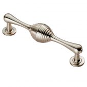 FTD605RSN - Carlisle Brass Fingertip Design Reeded Handle (128mm c/c) 151mm Satin Nickel